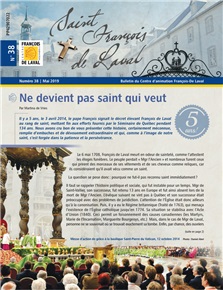Nouvelle parution du Bulletin du Centre d'animation François-De Laval, no 38, mai 2019 