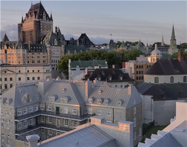Photo panoramique des édifices du Séminaire de Québec - spectaculaire ! 