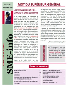 Nouveau bulletin SME-info, vol. XLII, no 3, septembre 2015 