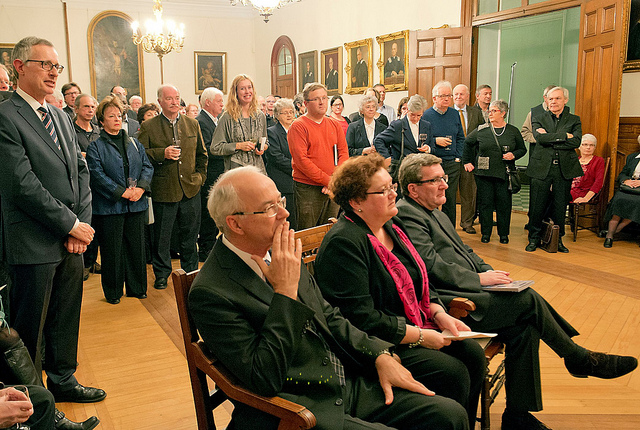 Lancement du livre de David Mendel sur le Séminaire pour le 350e en 2013 (Crédits photo Daniel Abel)