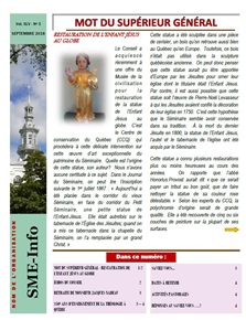 Septembre 2018 - Bulletin SME-info, vol. XLV, no 3 